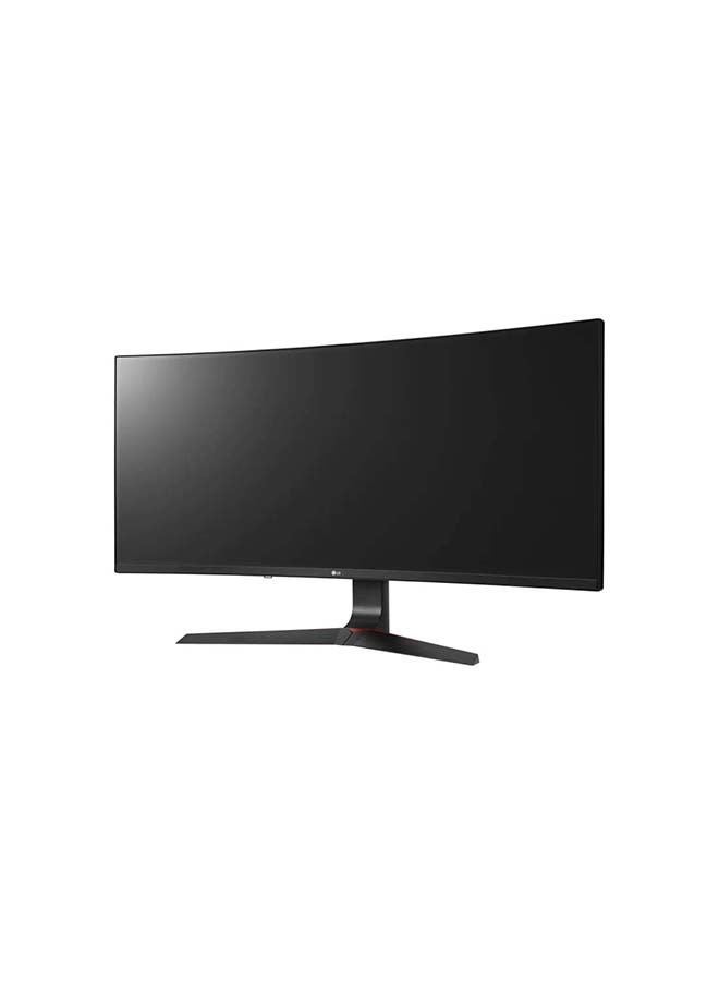 إل جي - شاشة عرض منحنية LED WFHD ‏‏للألعاب مقاس 34 بوصة بتقنية IPS وإنفيديا جي - سينك ومعدل تحديث 144 هرتز ومزودة بمنفذ HDMI أسود - Image 1