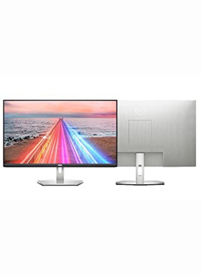 DELL - 27-Inch Monitor, FHD 1920 x 1080 IPS Display, 75 Hz Refresh Rate & 4ms Response Time, Tilt Adjustability, 16.7m Colors, AMD FreeSync, ComfortView Plus, 2 x HDMI / Audio S2721HN Silver - Image 1