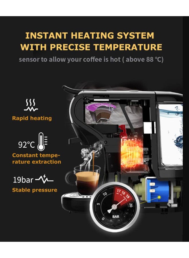 ماكينة تحضير قهوة إسبريسو 3 في 1 متعددة الكبسولات 600 ml 1450 W SCM-4969 أسود/أحمر - v1668698951/N44021907A_13