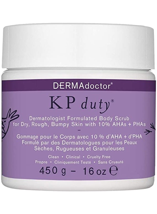 KP Duty Dermatologist Formulated Body Scrub 450grams 