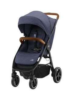 Britax Romer B-Agile R Push Chair With Brown Handle 0 - 4 Years Navy Ink  - Image 1