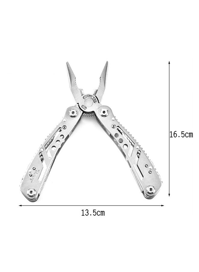 Multi Functional Swiss Army Knife Silver 6inch