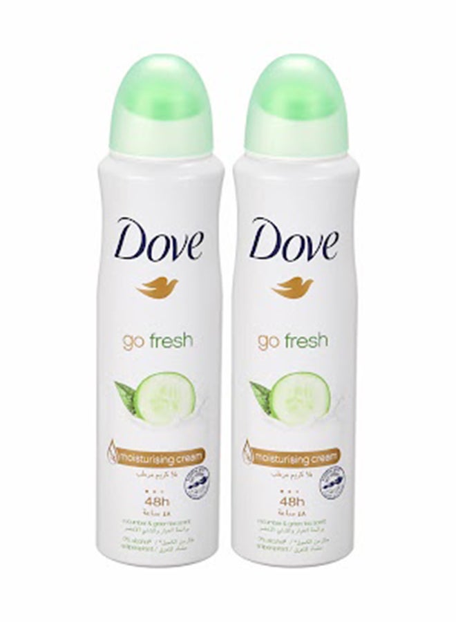 دوف مزيل عرق جو فريش بالخيار والشاي الأخضر 150ml Pack Of 2 