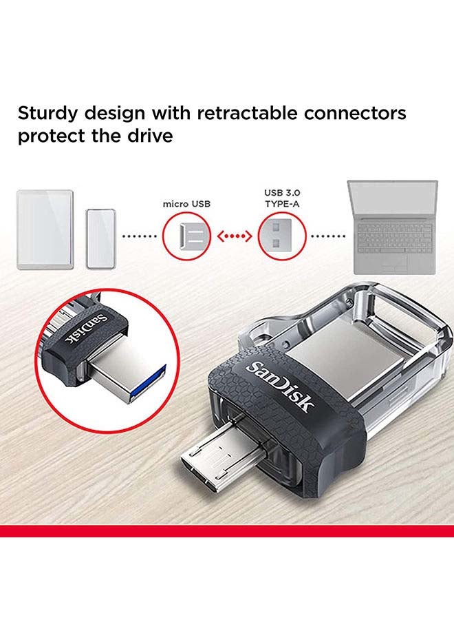 سانديسك - فلاش درايف ألترا ثنائي m3.0 بسرعة 150 ميجابايت بالثانية 128 GB - Image 1