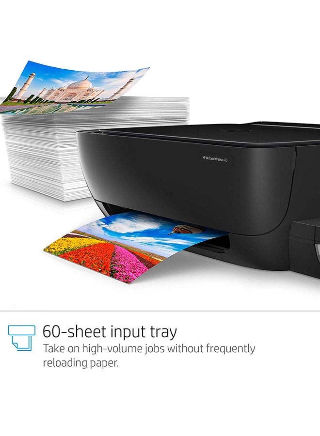 HP - Ink Tank 415 Wireless All-In-One Printer , Print, Copy, Scan Black - Image 1