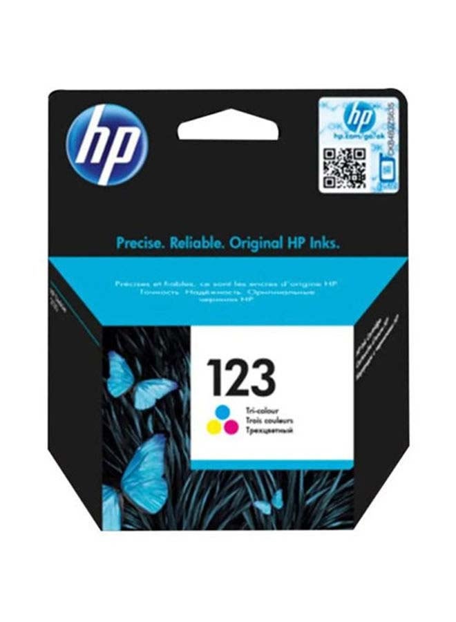 HP - 123 Tri-color Original Ink Cartridge, Works with HP DeskJet 1100, 2100, 2300, 2600, 3600, 3800, 4600, HP ENVY 4520 & HP OfficeJet 3800 Printers Magenta/Yellow/Cyan Magenta/Yellow/Cyan - Image 1