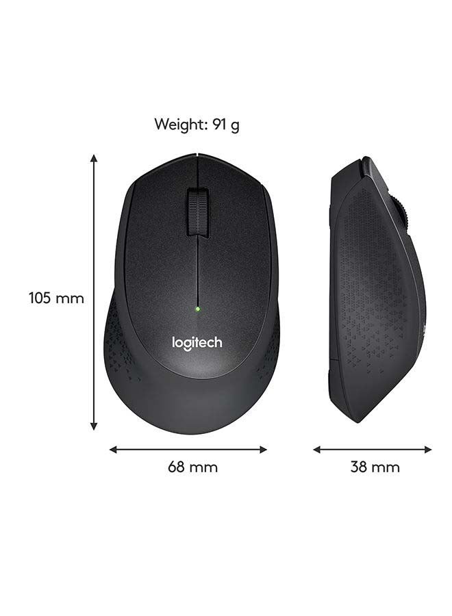 Logitech - M330 Silent Wireless Mouse Black - Image 1