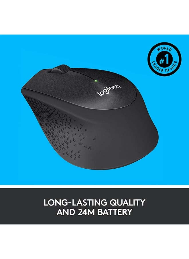 Logitech - M330 Silent Wireless Mouse Black - Image 1