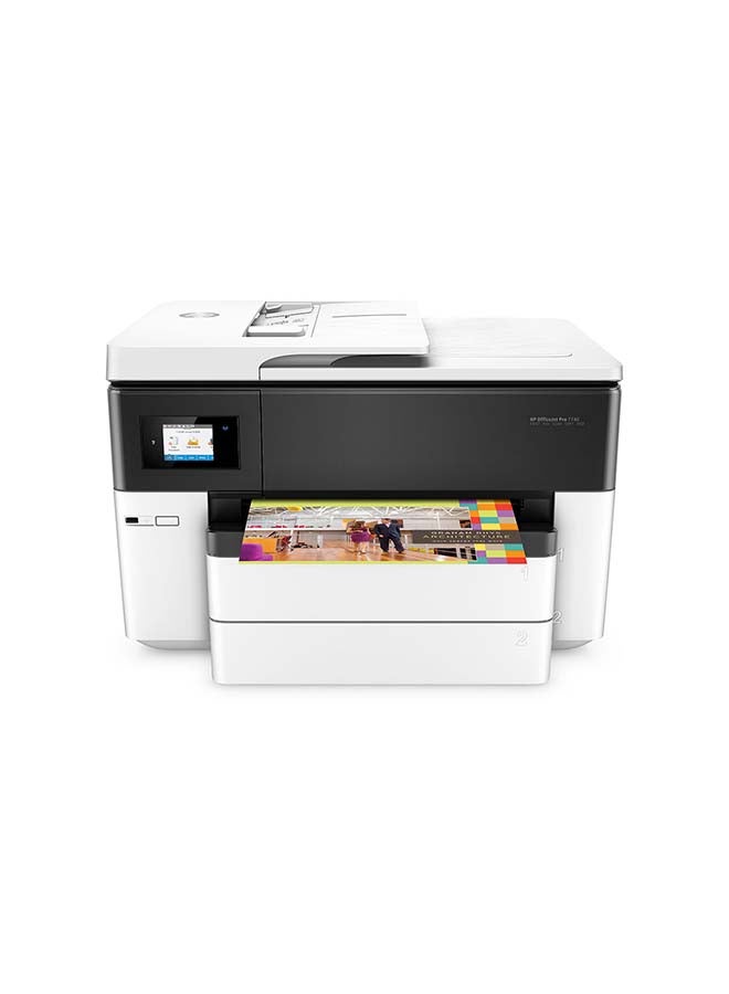 HP - OfficeJet Pro 7740 Wide Format Print, Copy, Scan, Fax All-in-One Printer [G5J38A] White - Image 1
