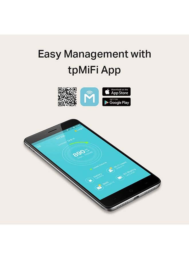 TP-LINK M7650 600Mbps LTE-Advanced Mobile Wi-Fi Black/Grey  - Image 5