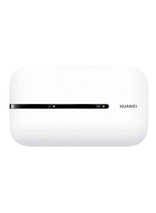HUAWEI - E5576-320-WHT Mobile Wi-Fi 3S, 4G LTE (CAT4) Hotspot, Download Speed 150 Mbps, Rechargeable 1500 mAh Battery, No Configuration Required, Unlocked Portable for Travel, Business White - Image 1
