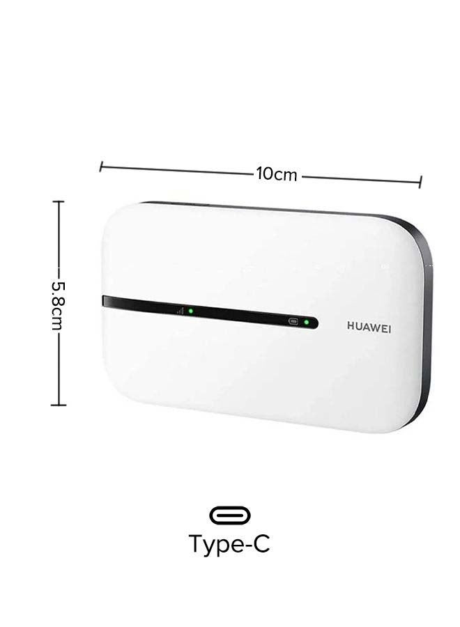 HUAWEI - E5576-320-WHT Mobile Wi-Fi 3S, 4G LTE (CAT4) Hotspot, Download Speed 150 Mbps, Rechargeable 1500 mAh Battery, No Configuration Required, Unlocked Portable for Travel, Business White - Image 1