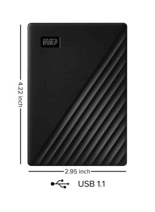 My Passport Portable External Hard Drive, USB 3.0 With Automatic Backup and Software Protection (WDBPKJ0040BBK-WESN) Compatible With PC, PS4 4 TB - v1668778816/N32571550A_1