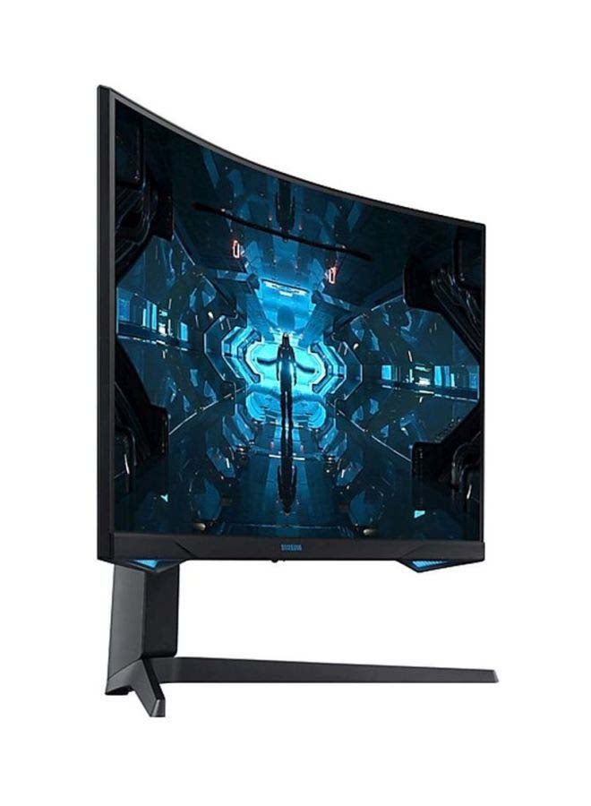 Samsung - 32 inch Odyssey G7 1000R Curved Gaming Monitor LC32G75TQSMXUE 1440p QHD 240Hz 1ms G Sync QLED HDR600, LC32G75TQSUXEN 27.96x23.41x12.04inch Black - Image 1