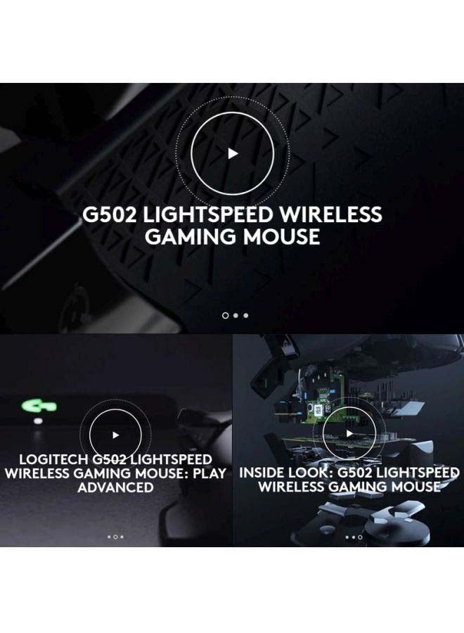 Logitech - G502 Lightspeed Wireless Optical Gaming Mouse with RGB Lighting Black/Blue - Image 1
