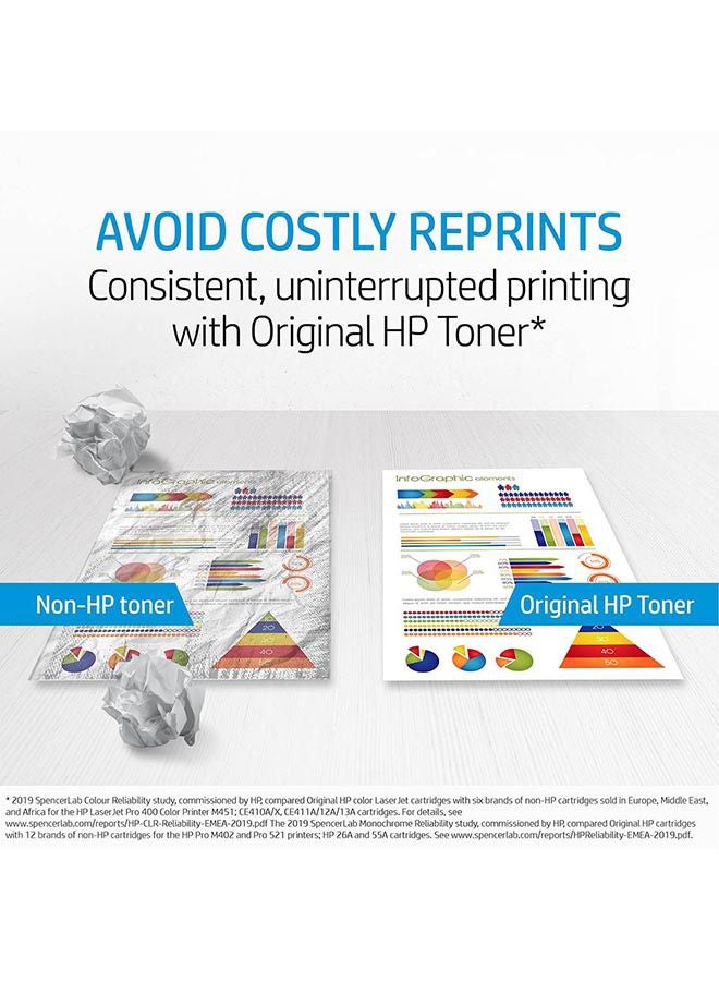 HP - HP 203A Magenta Original Laserjet Toner Cartridge [CF543A] | Works with HP LaserJet Pro M254, M280, M281 Printers Magenta - Image 1