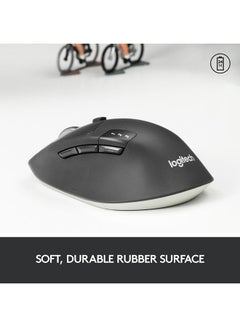 Logitech M720 Triathlon Multi-Device Wireless Mouse, Bluetooth, USB Unifying Receiver, 1000 DPI, 6 Programmable Buttons, 2-Year Battery, Compatible with Laptop, PC, Mac, iPadOS Black  - Image 5