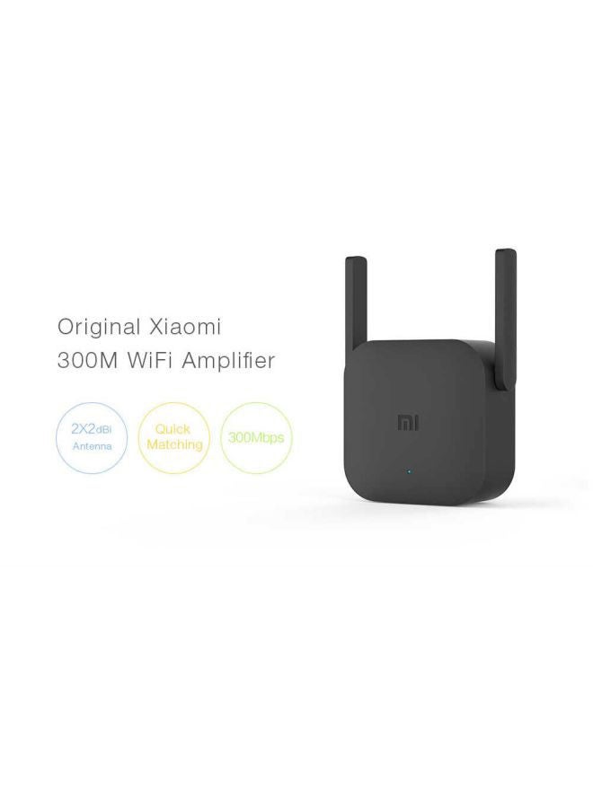 Mi Wi-Fi Range Extender Pro Wifi Repeater, Network Expander/ 2 External Antenna/ Up to 300Mbps / Up to 16 devices Connectivity / Plug & Play Black - v1668779488/N13658908A_2