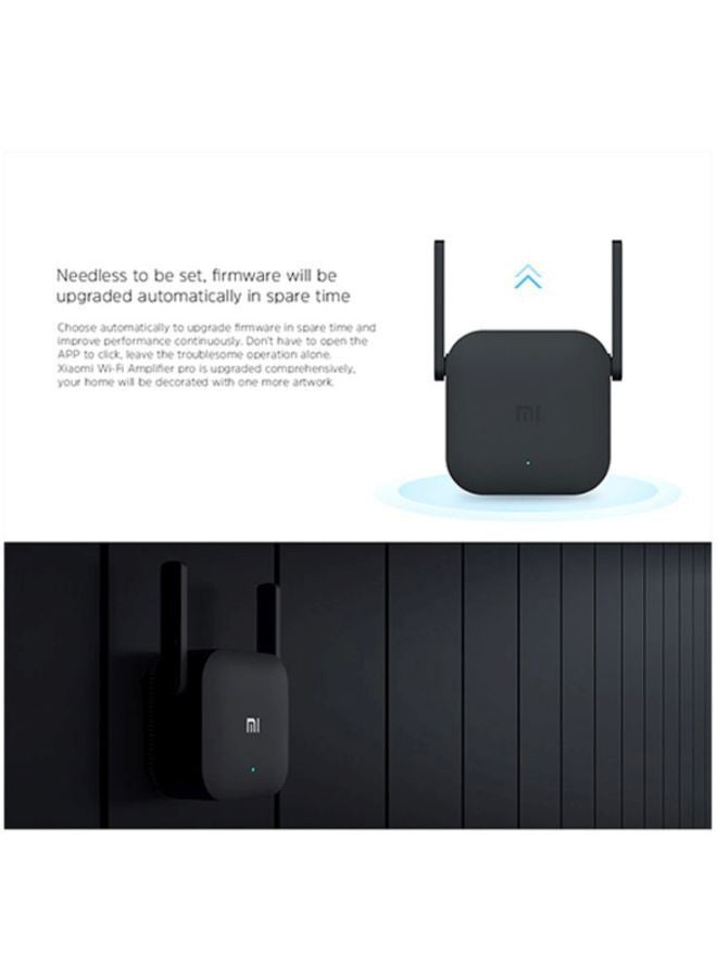 Mi Wi-Fi Range Extender Pro Wifi Repeater, Network Expander/ 2 External Antenna/ Up to 300Mbps / Up to 16 devices Connectivity / Plug & Play Black - v1668779488/N13658908A_3