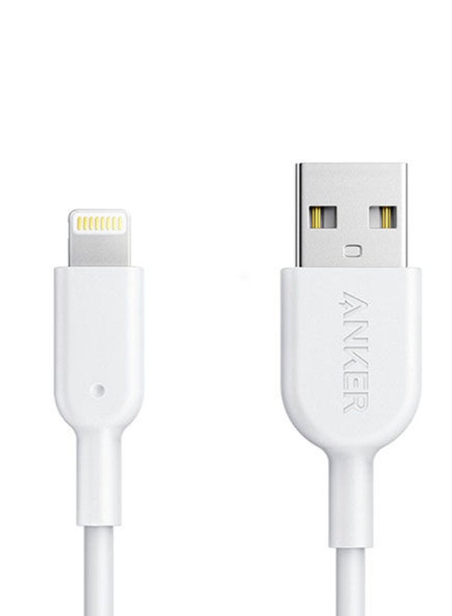 Anker - Powerline II Lightning Cable (6ft), Probably The World's Most Durable Cable, MFi Certified for iPhone 14 Plus 14 14 Pro Max 13 13 Pro 12 11 X XS XR 8 8Plus 7 7Plus 6 6Plus (White) White - Image 1