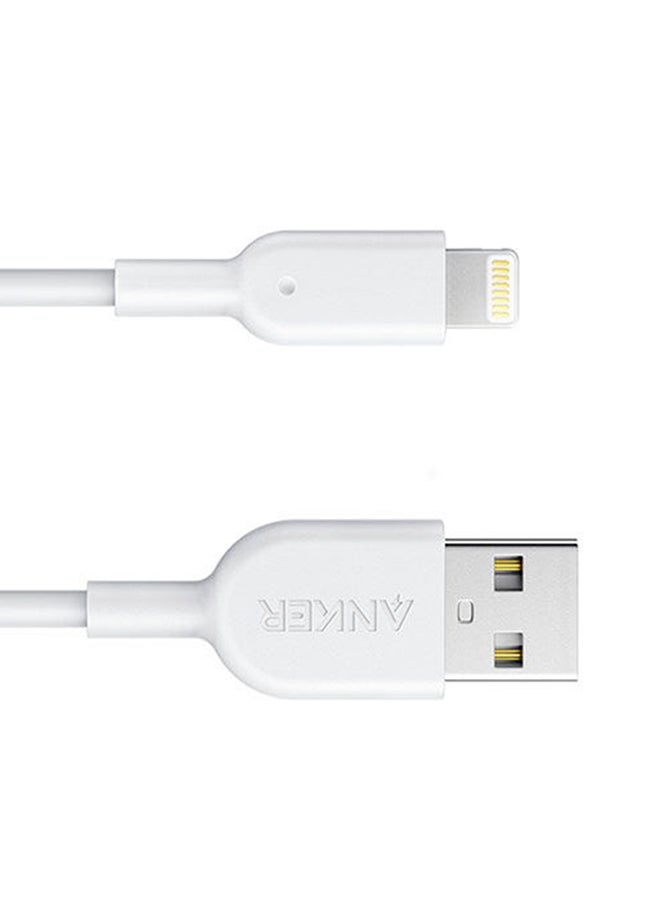 Anker - Powerline II Lightning Cable (6ft), Probably The World's Most Durable Cable, MFi Certified for iPhone 14 Plus 14 14 Pro Max 13 13 Pro 12 11 X XS XR 8 8Plus 7 7Plus 6 6Plus (White) White - Image 1