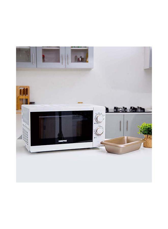 Microwave Oven 20L, Re-Heating and Fast Defrosting | Adjustable Temperature & Timer Function 20 L 1200 W GMO1894 White 