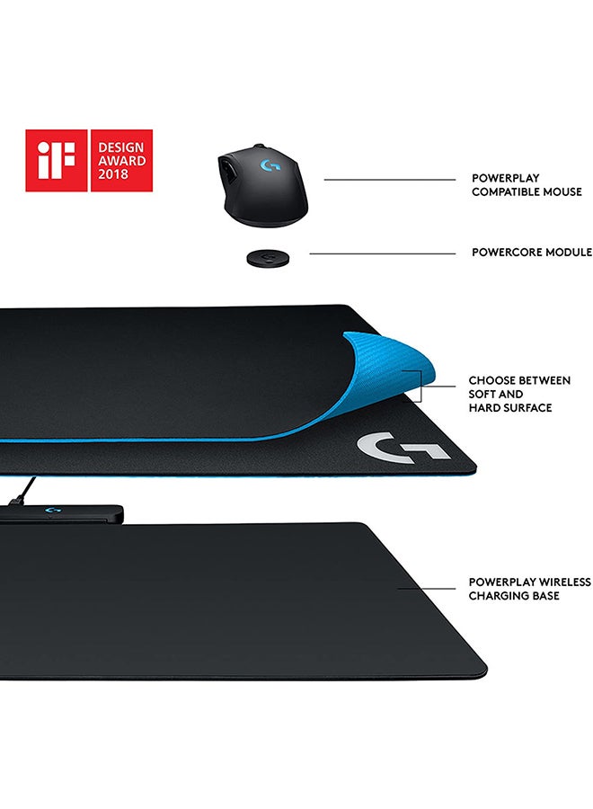 Logitech - G Powerplay Wireless Charging Mouse Pad, Cloth And Hard Gaming Mouse Pad Included, USB-Connection, RGB Lighting, Compatible With G502 Lightspeed, G PRO Wireless & Superlight, G903, G703 - Image 1