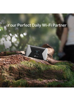 TP-LINK M7450 300Mbps LTE-Advanced 4G+ Mobile Wi-Fi, Hotspot with Screen Display, 32 Devices Connectivity, 3000mAh Rechargeable Battery for up to 15 Hours of Working, Plug and Play Black  - Image 3