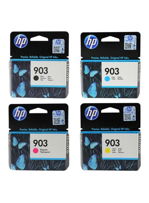 4-Piece 903 Replacement Ink Cartridge Set Multicolour