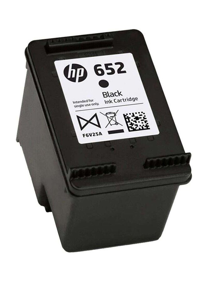 HP - 652 Original Ink Advantage Cartridge Black - Image 1