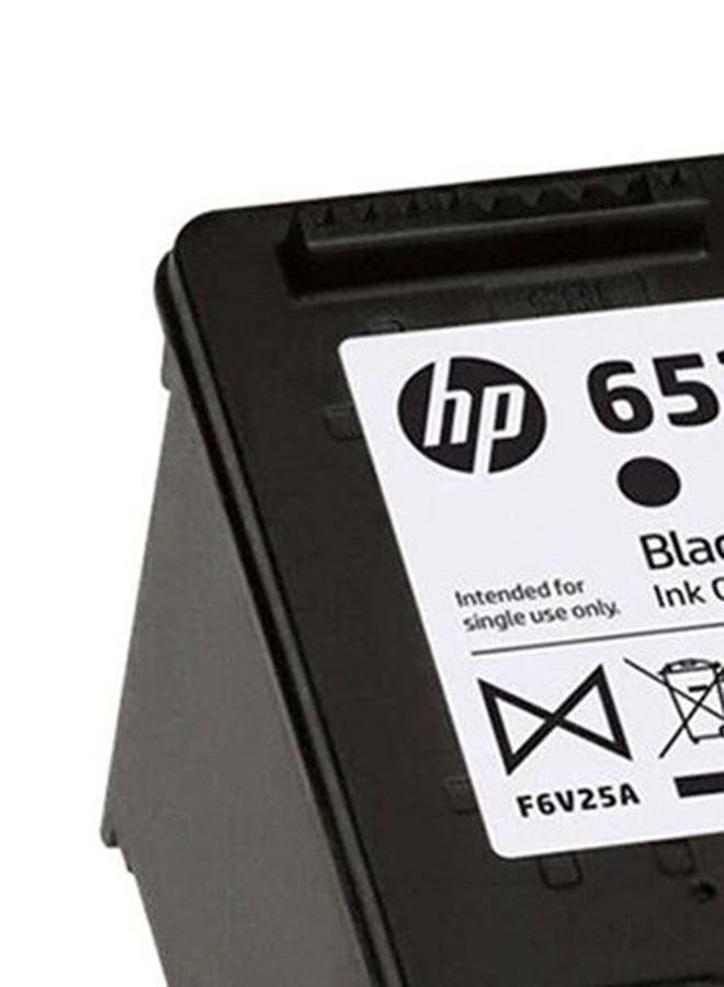 HP - 652 Original Ink Advantage Cartridge Black - Image 1