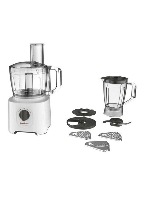 Food Processor | Easy Force Food Processor  | 800 W| 6 Attachments | +25 Different Functions | 2 Years Warranty 2.4 L 800 W FP247127 White