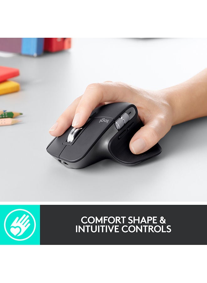 600.0 mAh MX Master 3 Advanced Wireless Mouse Graphite