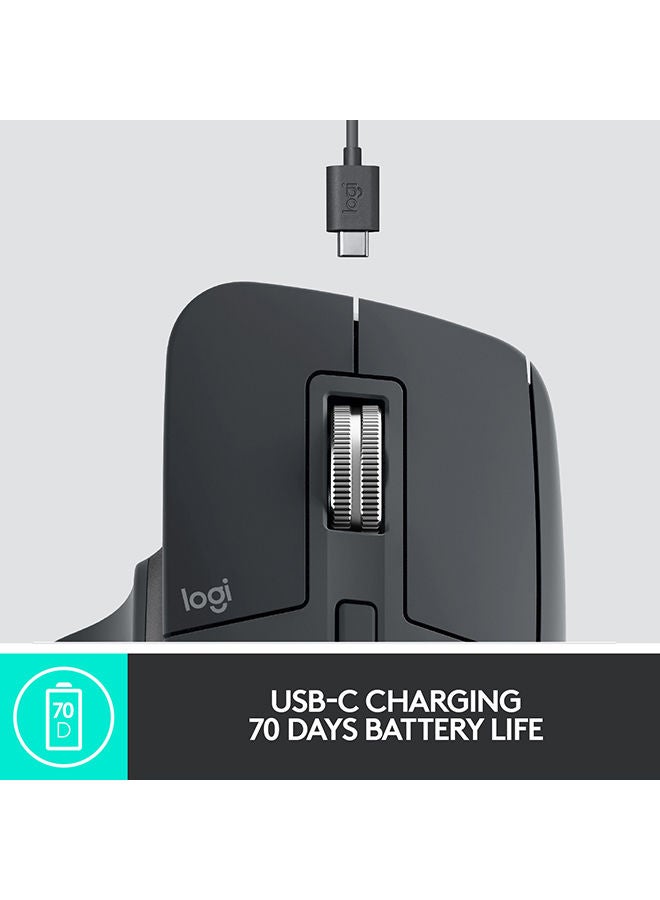 600.0 mAh MX Master 3 Advanced Wireless Mouse Graphite
