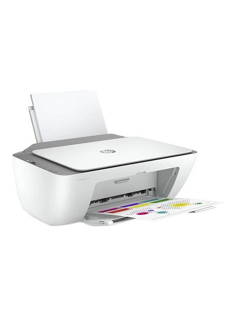 طابعة Deskjet 2720 الكل في واحد، لاسلكية/طباعة/نسخ/مسح ضوئي [3XV18B] أبيض أبيض