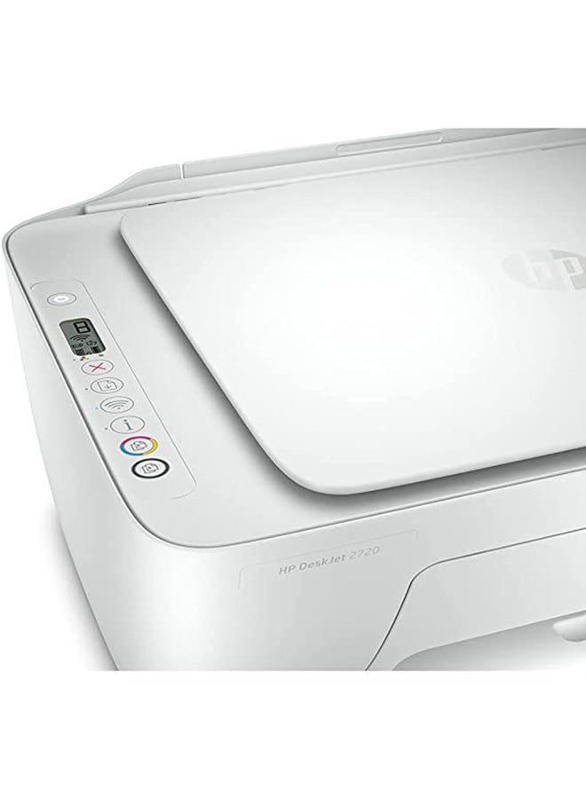 HP - Deskjet 2720 All-in-One Printer,Wireless/Print/Copy/Scan [3XV18B] White - Image 1