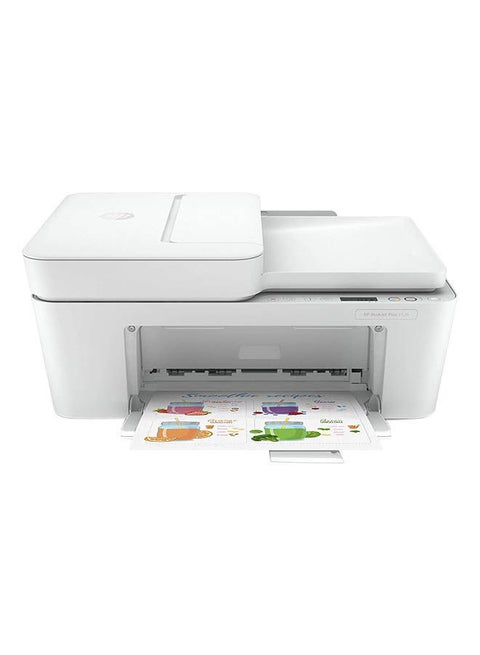 DeskJet Plus 4120 All-in-one Printer, Wireless, Print, Copy, Scan & Send mobile Fax - white [3XV14B] White