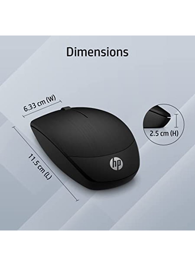 HP - Wireless Mouse X200 Black/Silver - Image 1