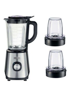 Glass Blender Smoothie Maker With Grinder Mill, Chopper Mill, Ice Crush Function 2 L 1000 W BLM45.720SS Silver/Clear/Black - v1668779825/N41645928A_10