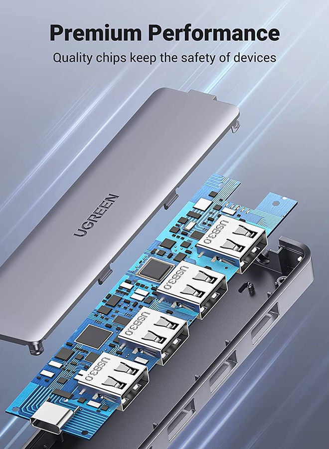 موزع USB C من 4 منافذ USB 3.1 نوع سي الى USB 3.0 متوافق مع أيفون 15 M1 ماك بوك برو/ اير 2021،اي ماك، كروم بوك ايباد اير 4، ديل XPS، ايباد برو 2021 - v1668779826/N41896473A_8