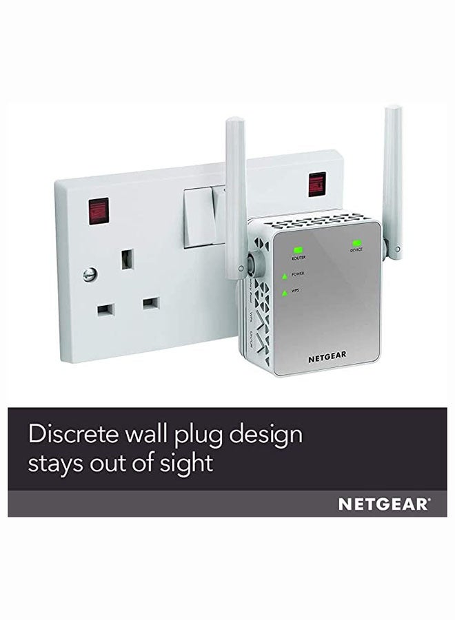 EX3700 AC750 Universal Wi-Fi Range Extender (NG-EX3700-100UKS) White/Grey