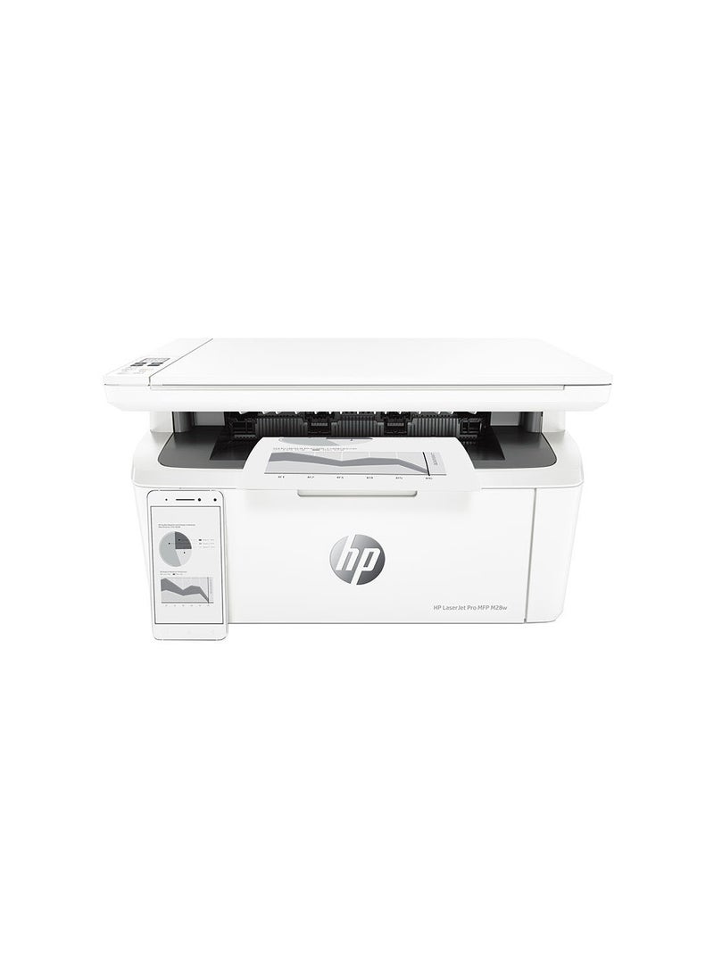 HP - Laserjet Pro MFP M28w Printer White - Image 1