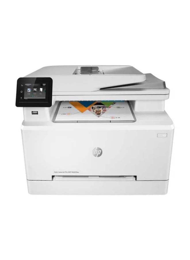 M283fdw Color LaserJet Pro Multi-Function Printer, Print, Copy, Scan, Fax, 22 ppm Print Speed, 600 x 600 dpi Resolution, 2.7" Color Touchscreen, 50-Page ADF for Scanning and Copying | 7KW75A White - v1668790207/N37596605A_1