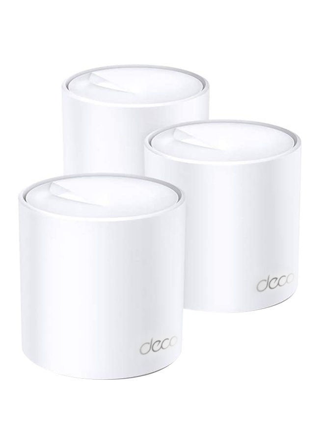 TP-LINK - Deco X20 (3-Pack) AX1800 Whole Home Advanced Mesh Wi-Fi 6 System, Coverage for 4-6 Bedroom Houses, Connect up to 150 Devices, WPA3 Security & Built-in Antivirus, Parental Controls, Works with Alexa White - Image 1