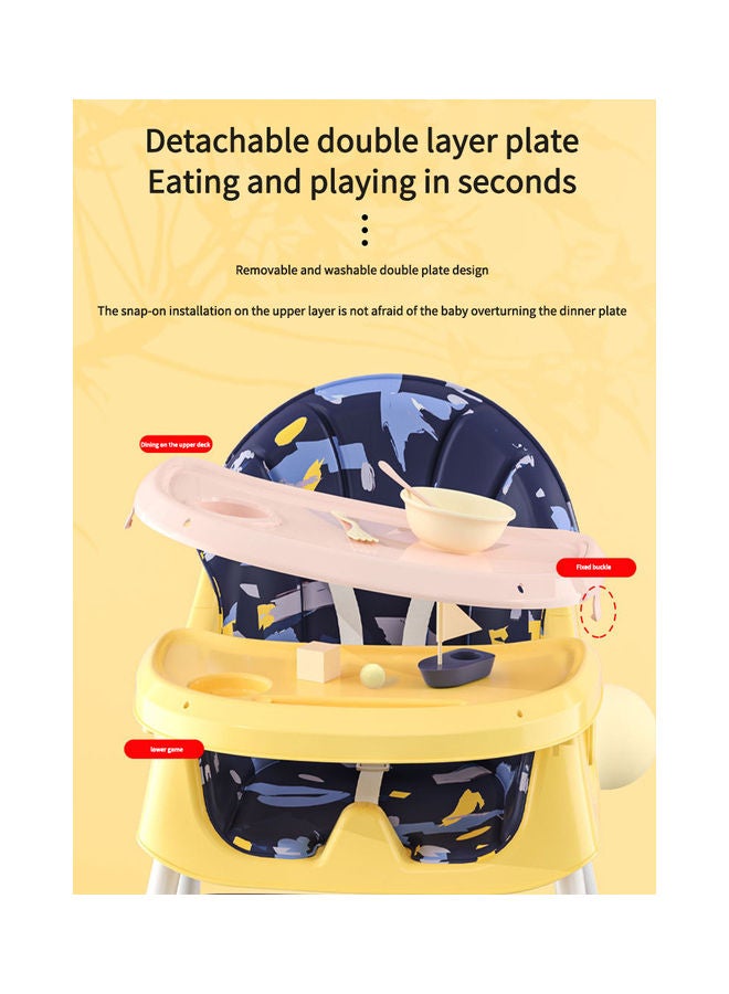 Kidle Easy To Clean Multi Functional Folding Portable Cartoon Baby Dining Chair  - Image 2