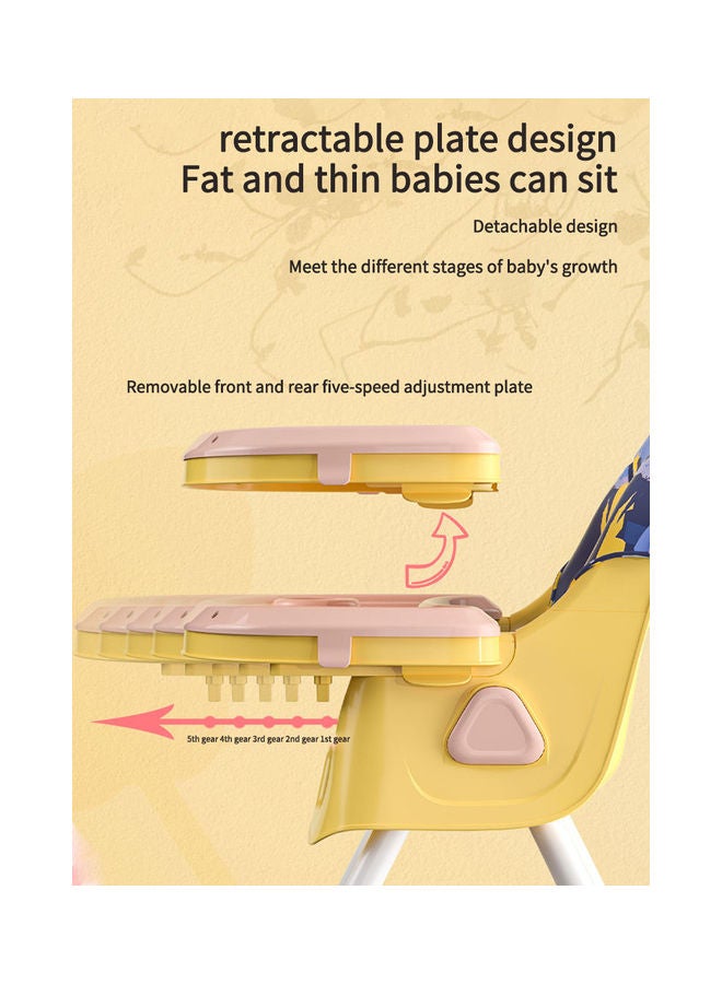 Kidle Easy To Clean Multi Functional Folding Portable Cartoon Baby Dining Chair  - Image 4