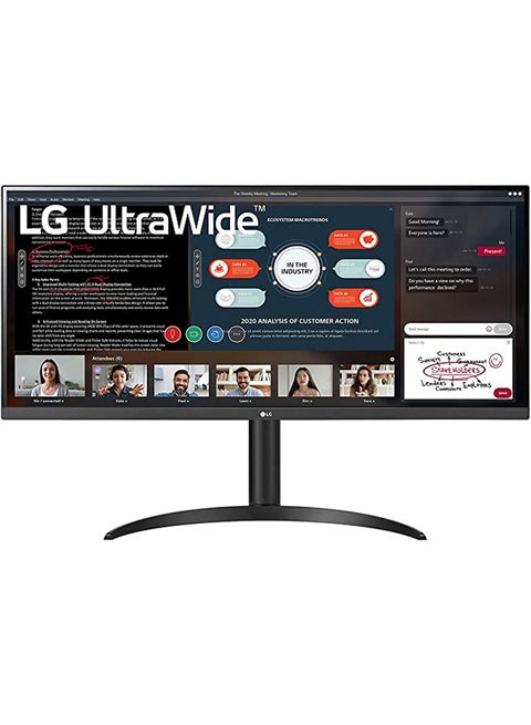 34 inch UltraWide Monitor , IPS Monitor, 60 Hz, 5 ms, 21:9, 2560X1080 px, AMD FreeSync, 3-side Virtually Borderless Design 34WP550-B Black