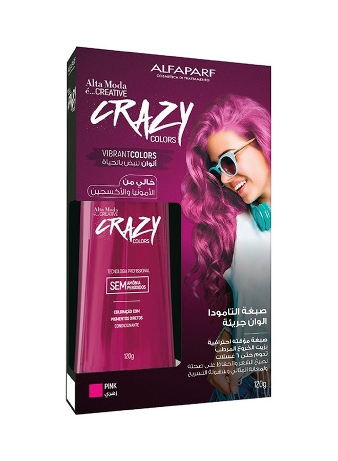 ALFAPARF Alta Moda Creative Crazy Colors Pink 120grams  - Image 1