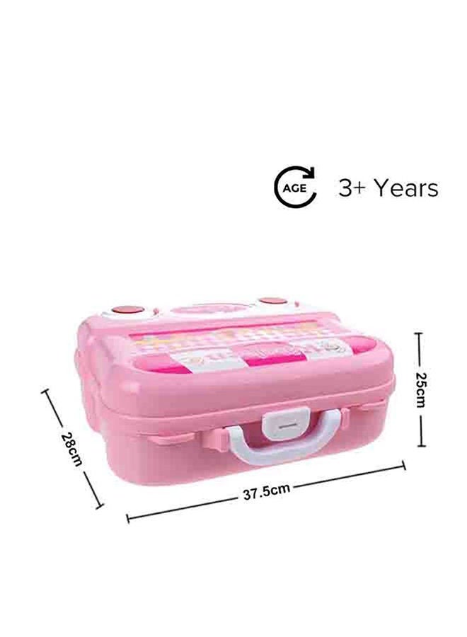 GOOTOY 26-Piece Portable Lightweight Kitchen Cook Roll Suitcase Toy Playset For Kids 37.5x28x25cm - Image 3