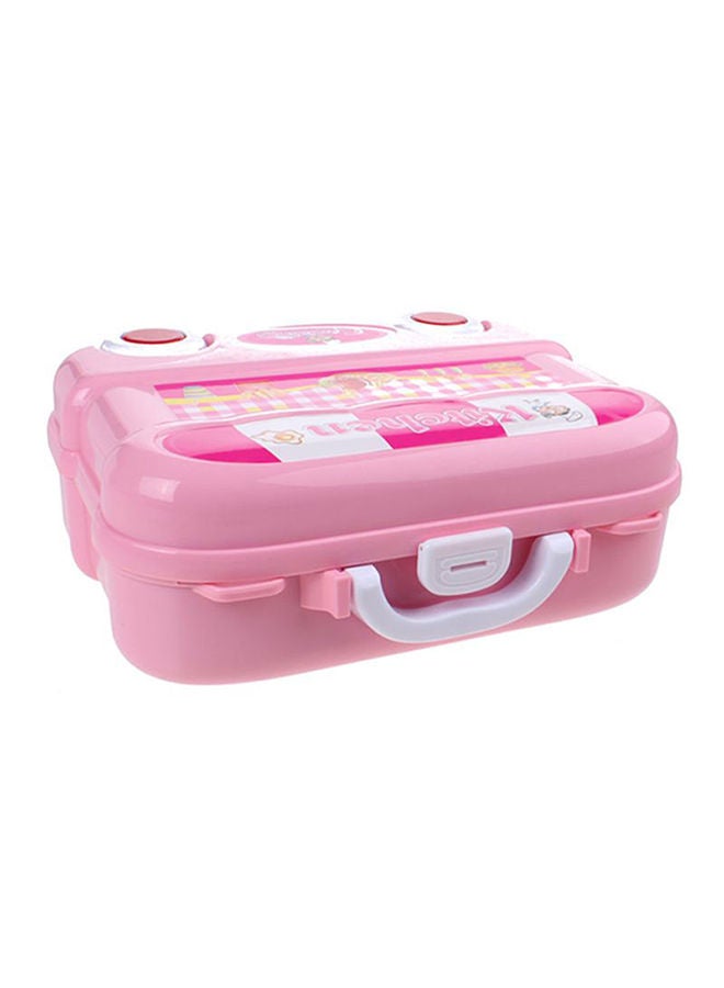 GOOTOY 26-Piece Portable Lightweight Kitchen Cook Roll Suitcase Toy Playset For Kids 37.5x28x25cm - Image 4